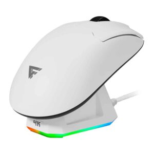 Mouse GAME FACTOR MOW800-WH Mouse gamer inalámbrico 4K