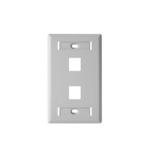 Placa de Pared 2 Puertos BELDEN AX102655, Blanco, De plástico