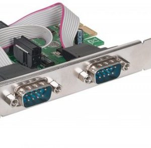 152082 Tarjeta Serial PCI Express de dos puertos DB9, para instalación en buses PCI Express x1, x4, x8 y x16