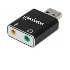 152754 Adaptador USB-A a Puertos de 3.5 mm para Entrada de Micrófono y Salida de Audio, Soporta sonido estereo 2.1