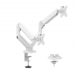 Brazo Articulador Para Dos Monitores Naceb (NAa-0215), Brazo Articulador Para Dos Monitores Na-0215 Blanco Dsa2102