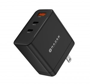 NACEB CARGADOR DE PARED GaN USB-A + USB-C + USB-C 65W NA-0144
