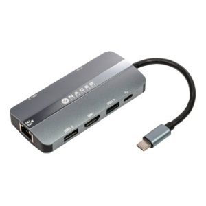 NACEB ADAPTADOR USB-C 8 EN 1 RJ45+HDMI+3*USB3.0+PD100W+SD/TF NA-0129