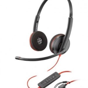 HP Poly Blackwire 3220, USB-C con adaptador USB-C/A, Alambricos, Binaural