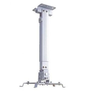 Soporte de Proyector Universal, para Techo ó Pared, Expandible de 70 A 120 cms, en Acero, con Resistencia de 10 kgs, Color Blanco, BROBOTIX 577012