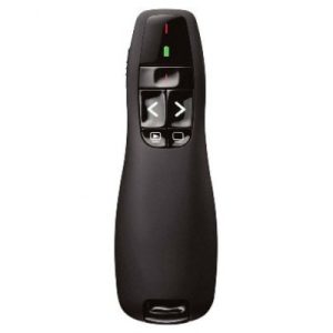 APUNTADOR Y PRESENTADOR LÁSER BROBOTIX R400, Negro, Inalámbrico/USB, 57 g, 15 m