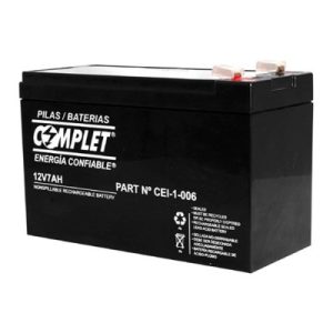 Batería Plomo Ácido COMPLET 12V 7Ah. Garantía 12 meses