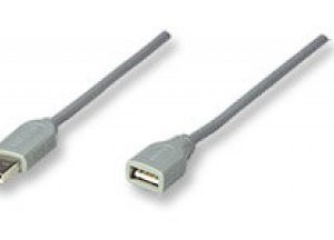 165211 Cable de Extensión USB, A Macho/ A Hembra, 1.8 m, Gris