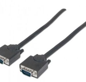 311731 Cable SVGA HD15 macho a HD15 macho, de 1.8m Color Negro, Completamente blindado para reducir la interferencia EMI.
