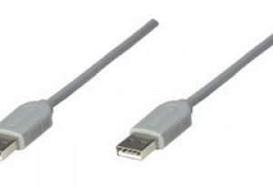 317887 Cable USB A a A, gris, 1.8 m. onecta un hub o dispositivo USB a un hub USB o a una computadora compatible USB