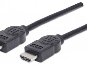 306119 Cable HDMI Blindado de 1.8mts; HDMI Macho a HDMI Macho resolucion 4K 30Hz, 3D.