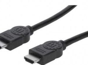 323215 Cable HDMI 4K de Alta Velocidad con Canal Ethernet, Macho a Macho, Blindado, Negro, 2 m