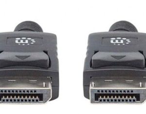 307116 Cable DisplayPort Macho a DisplayPort Macho, Blindado, Negro, 2 m; resolución de hasta 4K@60Hz