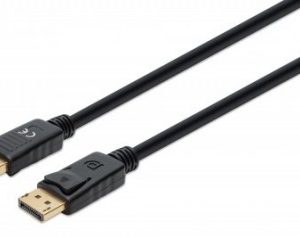 355575 Cable DisplayPort 8K, Macho a Macho, Longitud 2 m Contactos chapados en oro, Forro de PVC, Longitud 2m.