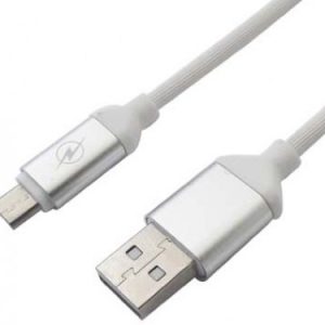 Cable USB 2.0 a Micro 2.0 BROBOTIX 161208B, USB, Micro USB, Color blanco