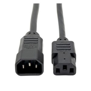 Cable de Alimentación para P004-002 PDU, C13 a C14 - 10A, 250V, 18 AWG, 61 cm [2 pies], Negro