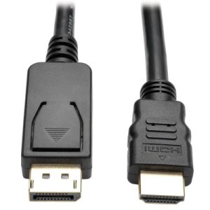 Cable Adaptador  TRIPP-LITE P582-006-V2, 1.83 m, DisplayPort, HDMI, Negro