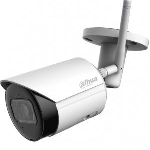 DAHUA IPC-HFW1430DS-SAW - Camara IP Bala  Wifi de 4 Mp/ Lente de 2.8mm/ 90°/ H.265+/ IR de 30 Mts/ Integrado/ Ranura para MicroSD/ Metalica/ IP67/ DWD