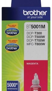 Botella de tinta Brother BT5001M magenta, rendimiento aproximado 5,000 páginas, compatible con DCPT220, DCPT520DW, DCPT720DW, MFCT920DW
