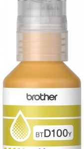 Botella de tinta Brother BTD100Y amarillo, rendimiento aproximado 5,000 páginas, compatible con DCPT230, DCPT530DW, DCPT730DW, MFCT930DW