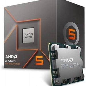 AMD RYZEN 5 8400F, 6 núcleos, Socket AM5, Con ventilador, Se requiere una tarjeta gráfica independiente