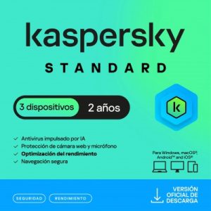Kaspersky Standard 3 Dispositivos 2 Años (Anti-virus)
