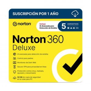 ESD Norton 360 Deluxe  5 Dispositivos 1 Año 21430635