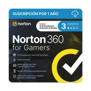 ESD Norton 360 For Gamers / Total Security 3 Dispositivo 1 Año 21430653