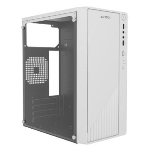 Gabinete Mini Torre Acteck KIOTO GC220 ESSENTIAL SERIES Factor de forma: Mini Torre, Panel Lateral Cristal Templado, Tarjetas madre compatibles: Micro ATX