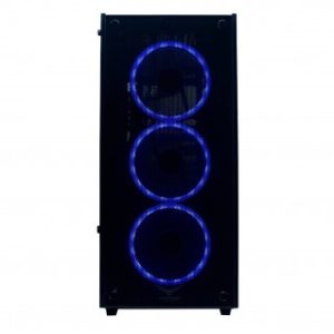 Gabinete Gaming Naceb Technology PLAYER Crystal Case NA-0603, Full ATX, Negro