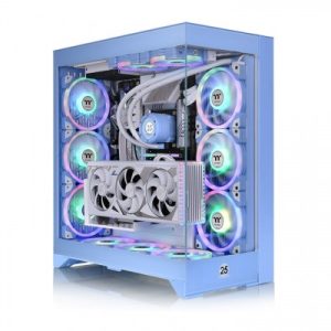 Gabinete Thermaltake CTE E600 MX Hydrangea Blue Mid Tower Chassis, ATX/Mini-ITX/Micro-ATX/E-ATX, USB 3.0, sin Fuente, sin Ventiladores Instalados