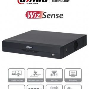 DAHUA XVR5104HS-4KL-I3 - DVR 4k de 4 Canales y 4 IP o hasta 8 IP.WizS,  H.265+, 1 canal para reconocimiento facial, SDM+. sata 10TB no inluye