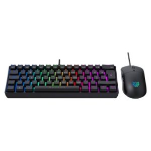 Combo Gamer Alámbrico Fusion Vanguard CKG660 / Teclado Mecanico 60% / 62 teclas / Antighosting / Mouse 6D / 3,600 Dpi Ajustable / Backlight