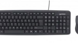 178464 Kit teclado y mouse optico de 1000 ppp, teclado con diseño ergonómico y con amplia área de trabajo, Garantia 3 años.