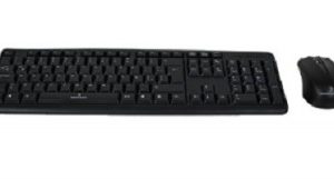 Kit Alámbrico USB Teclado y Mouse Antiderrames Color Negro  | PERFECT CHOICE