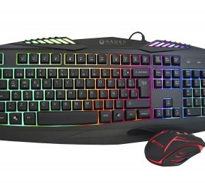 Kit de Teclado y Mouse Gaming Naceb Technology NA-617, USB, Negro