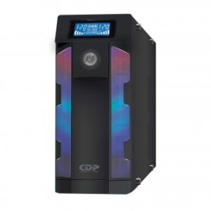 GSMART1516B 1500VA/900W UPS Smart, AVR 16 Salidas, Puerto de carga USB (8 USB-A y 2 USB-C), 210 joules, Luz RGB, LCD, 120 Vac