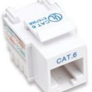 210591 JACK RJ45 CAT6 KEYSTONE DE IMPACTO BLANCO. Para uso con cable sin blindaje (UTP) Cat6, Compatible con herramientas de ponchado 110 y Krone