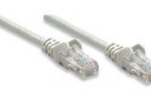 Cable de red UTP, Cat5e, 15m (50ft), 100% Cobre, Contactos chapa de oro, Cable Patch Gris INTELLINET 319973