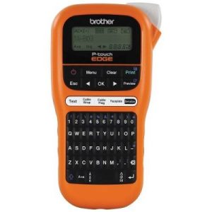 Rotulador industrial Brother P-touch PTE110, transferencia térmica, maletín, imprime etiquetas laminadas de hasta 12 mm de ancho