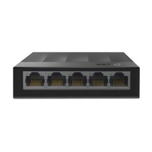 SWITCH DE 5 PUERTOS GIGABIT PARA ESCRITORIO TP-LINK LS1005G PLUG AND PLAY Y GREEN ETHERNET