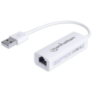 506731 Adaptador Fast Ethernet USB de Alta Velocidad 2.0, Añada una conexión de red a su PC sin necesidad de abrirla.
