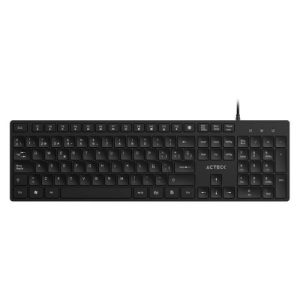 Teclado Alámbrico VANTAGE AERO TA545 ACTECK Conectividad USB, 105 teclas de Bajo Perfil